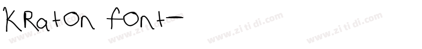 kraton font字体转换